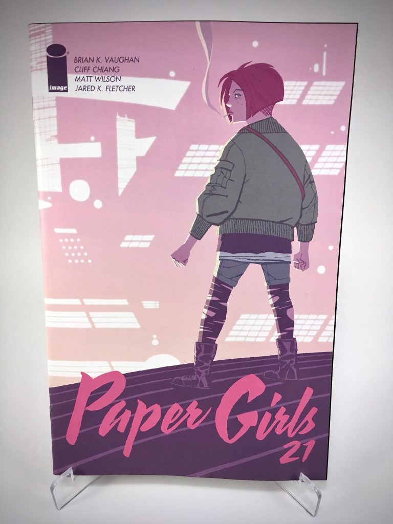 Paper Girls #21 cover by Cliff Chiang